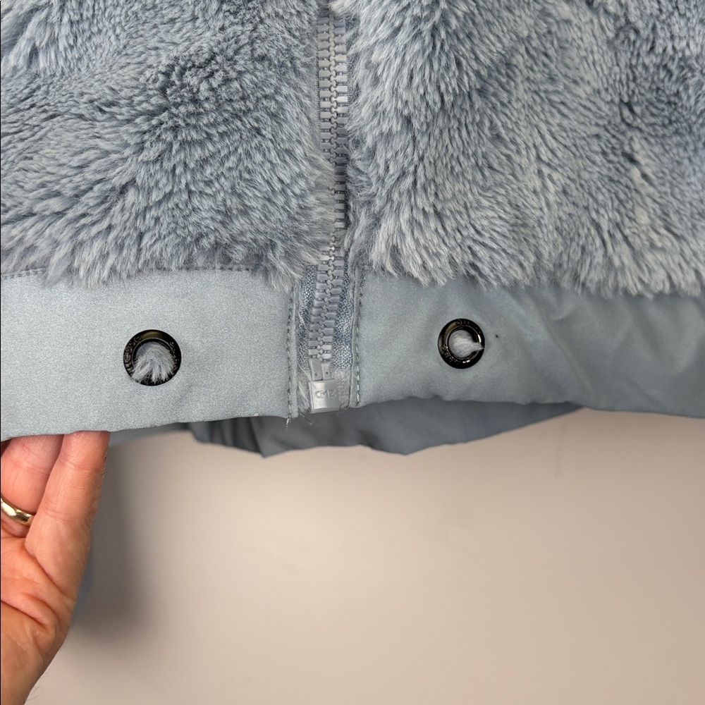 Ellesse Sky Blue Faux Fur Cozy Hoodie - Picture 7 of 10
